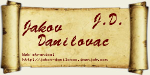 Jakov Danilovac vizit kartica